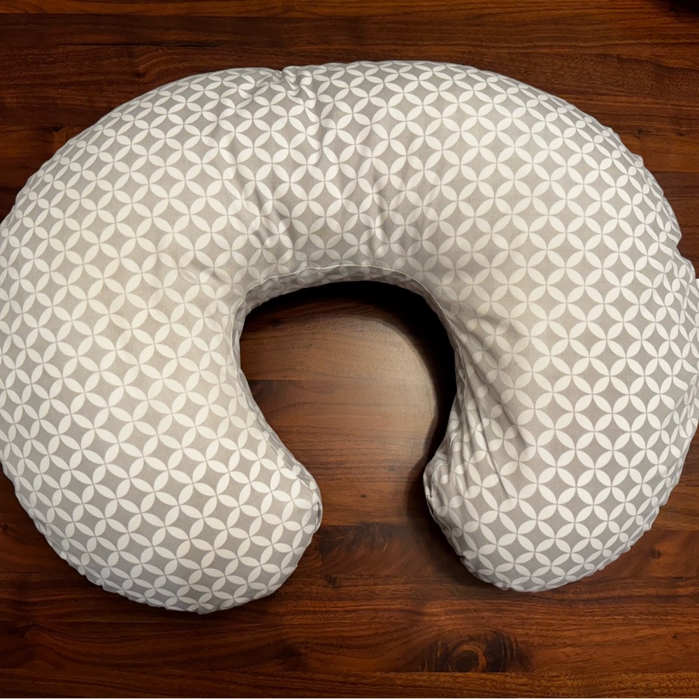 Boppy Gray Patterned Nursing Pillow